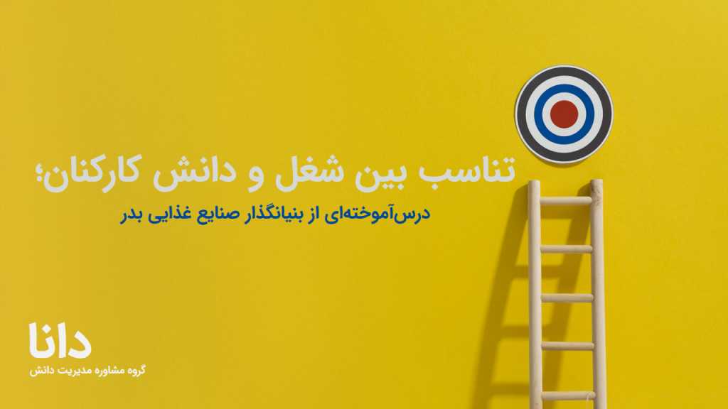 تناسب بین شغل و دانش کارکنان