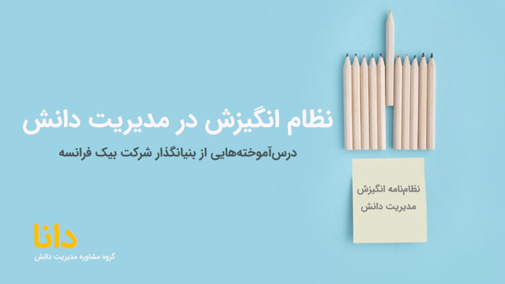 ندوین نظام انگیزشی در مدیریت دانش