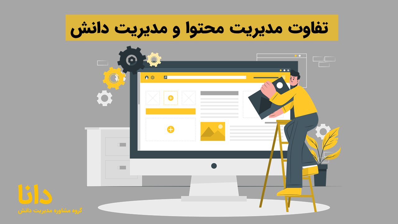 تفاوت مدیریت محتوا و مدیریت دانش