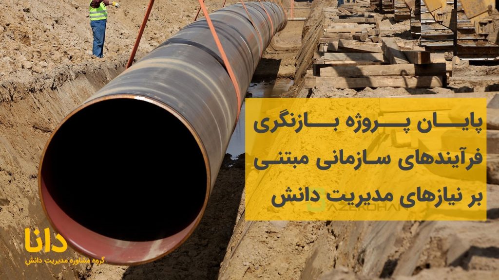 پایان پروژه بازنگری فرآیندهای سازمانی مبتنی بر نیازهای مدیریت دانش